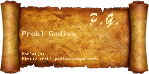 Prokl Godiva névjegykártya
